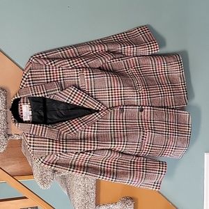 VINTAGE American Line by Stefano plaid TWEED blazer jacket SZ 12